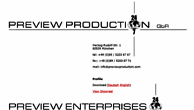 What Previewproduction.com website looked like in 2019 (5 years ago)