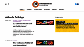 What Piraten-rlp.de website looked like in 2019 (5 years ago)