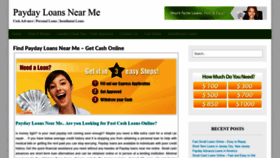 What Paydayloansnearme.co website looked like in 2019 (5 years ago)