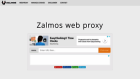 What Proxy.zalmos.com website looked like in 2019 (5 years ago)
