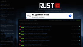 What Playrust.io website looked like in 2019 (5 years ago)