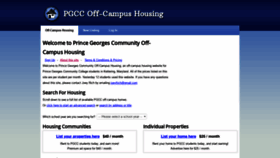 What Pgcc.openoffcampus.com website looked like in 2019 (5 years ago)