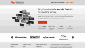 What Pickydomains.com website looked like in 2019 (5 years ago)