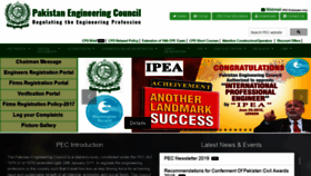 What Pec.org.pk website looked like in 2019 (5 years ago)