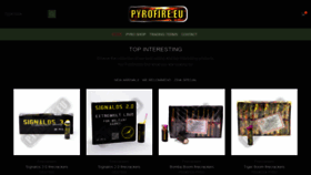 What Pyrofire.eu website looked like in 2019 (4 years ago)