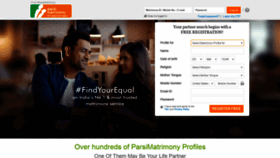 What Parsimatrimony.com website looked like in 2019 (5 years ago)