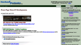 What Pgdp.net website looked like in 2019 (4 years ago)
