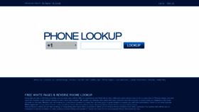 What Phonelookup.com website looked like in 2019 (5 years ago)