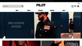 What Pilotnetclothing.com website looked like in 2019 (6 years ago)
