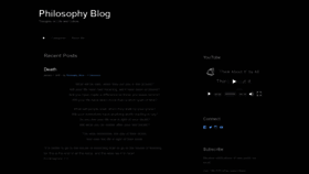 What Philosophyblog.net website looked like in 2019 (5 years ago)