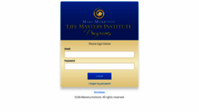 What Programs.lifemasteryinstitute.com website looked like in 2019 (5 years ago)