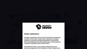 What Propertydesign.pl website looked like in 2019 (5 years ago)