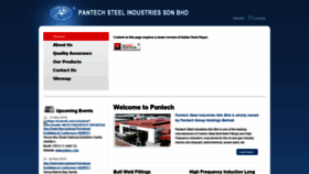What Pantechsteel.com website looked like in 2019 (5 years ago)