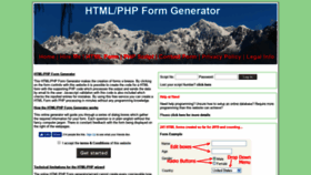 What Phpform.info website looked like in 2019 (5 years ago)