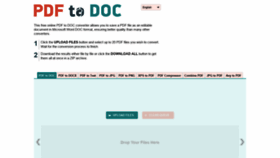 What Pdf2doc.com website looked like in 2019 (5 years ago)