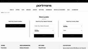 What Portmans.com.au website looked like in 2019 (4 years ago)