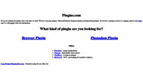 What Plugins.com website looked like in 2019 (4 years ago)
