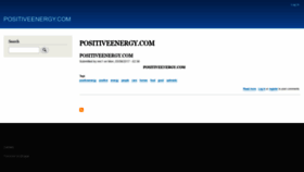 What Positiveenergy.com website looked like in 2019 (4 years ago)