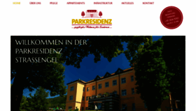 What Parkresidenz.at website looked like in 2019 (4 years ago)