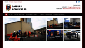 What Pompiers90.fr website looked like in 2019 (4 years ago)