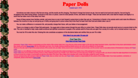 What Paperdollspenpals.com website looked like in 2019 (4 years ago)