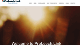 What Proleech.link website looked like in 2019 (4 years ago)