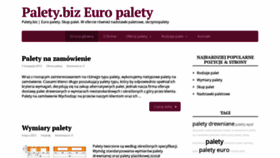 What Palety.biz website looked like in 2019 (4 years ago)