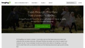 What Phanfare.com website looked like in 2019 (4 years ago)