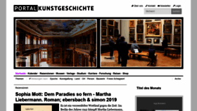 What Portalkunstgeschichte.de website looked like in 2019 (4 years ago)