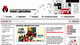 What Parislibrairies.fr website looked like in 2019 (4 years ago)