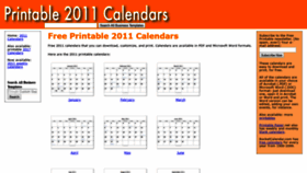 What Printable2011calendar.com website looked like in 2019 (4 years ago)