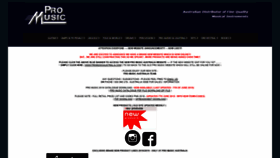 What Promusicaustralia.com website looked like in 2019 (4 years ago)