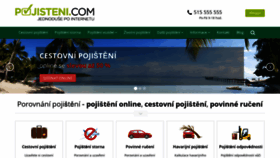 What Pojisteni.com website looked like in 2019 (4 years ago)
