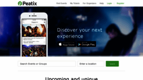 What Peatix.com website looked like in 2019 (4 years ago)