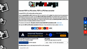 What Pdf2jpg.net website looked like in 2019 (4 years ago)