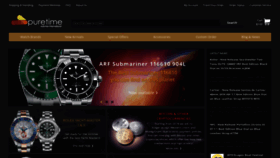What Puretimewatch.io website looked like in 2019 (4 years ago)
