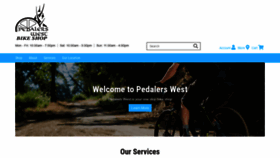 What Pedalerswest.com website looked like in 2019 (4 years ago)