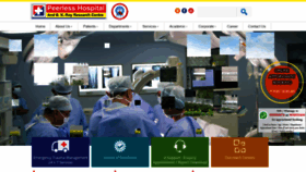 What Peerlesshospital.com website looked like in 2019 (4 years ago)
