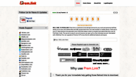 What Prem.link website looked like in 2019 (7 years ago)