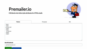 What Premailer.io website looked like in 2019 (4 years ago)