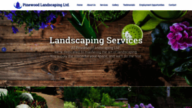 What Pinewoodlandscaping.ca website looked like in 2019 (4 years ago)