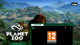 What Planetzoogame.com website looked like in 2019 (4 years ago)