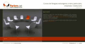 What Parlem.cat website looked like in 2019 (4 years ago)