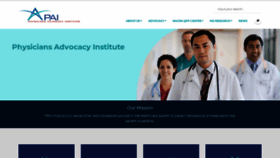 What Physiciansadvocacyinstitute.org website looked like in 2019 (4 years ago)