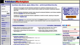 What Publishersmarketplace.com website looked like in 2019 (4 years ago)
