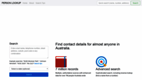 What Personlookup.com.au website looked like in 2019 (4 years ago)