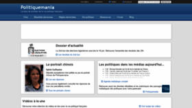What Politiquemania.com website looked like in 2019 (4 years ago)