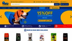 What Petz.com.br website looked like in 2019 (4 years ago)