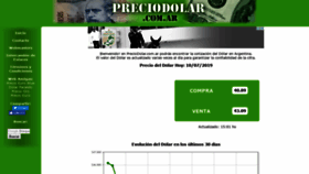 What Preciodolar.com.ar website looked like in 2019 (4 years ago)