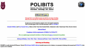What Polibits.gelbukh.com website looked like in 2019 (4 years ago)